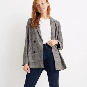 Madewell Caldwell Double-Breasted Blazer in Menswear Plaid